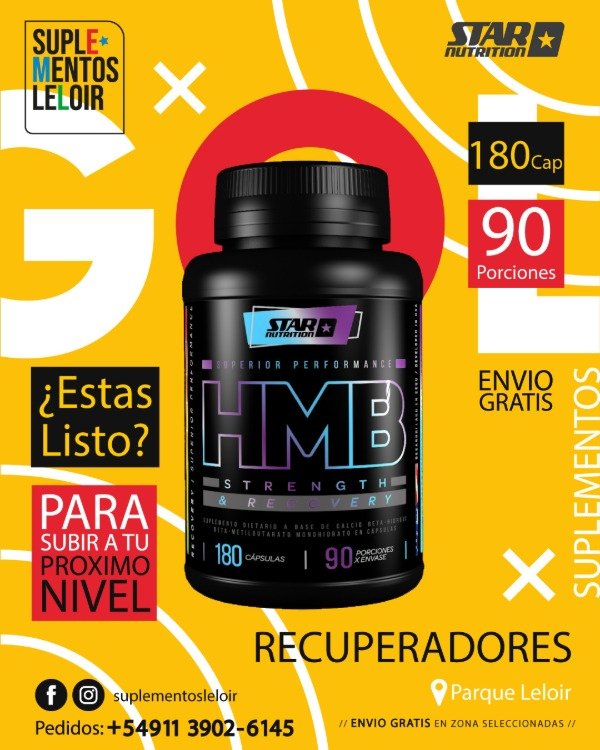Producto - HMB - 180 Cápsulas - Star Nutrition