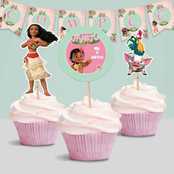 Producto - Kit Imprimible Cumpleaños "Moana"
