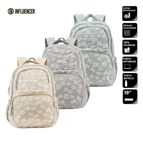 Producto - MOCHILA INFLUENCER FLORES 68.2000036