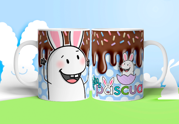 Producto - Pascuas tazas y bolsitas flor k