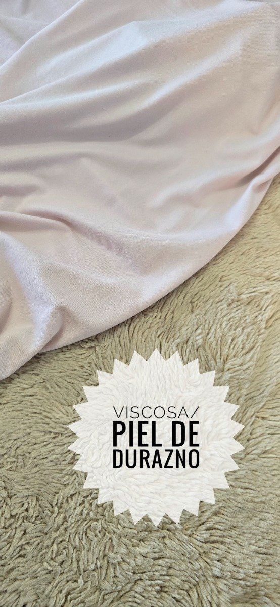 Producto - Viscosa/piel de durazno NUDE/ROSA 1 m