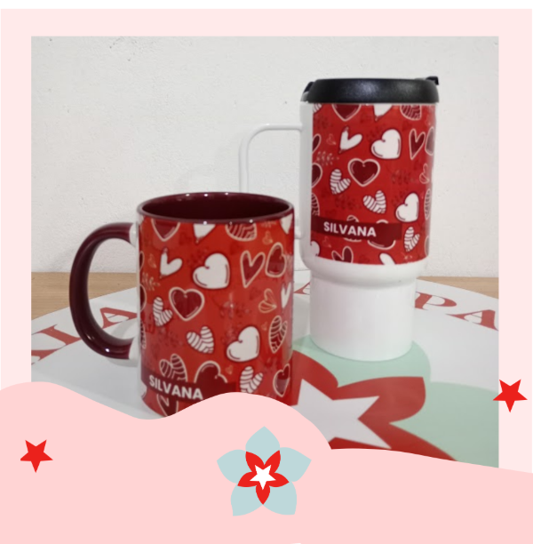 Producto - Taza de cerámica + Jarro hermético
