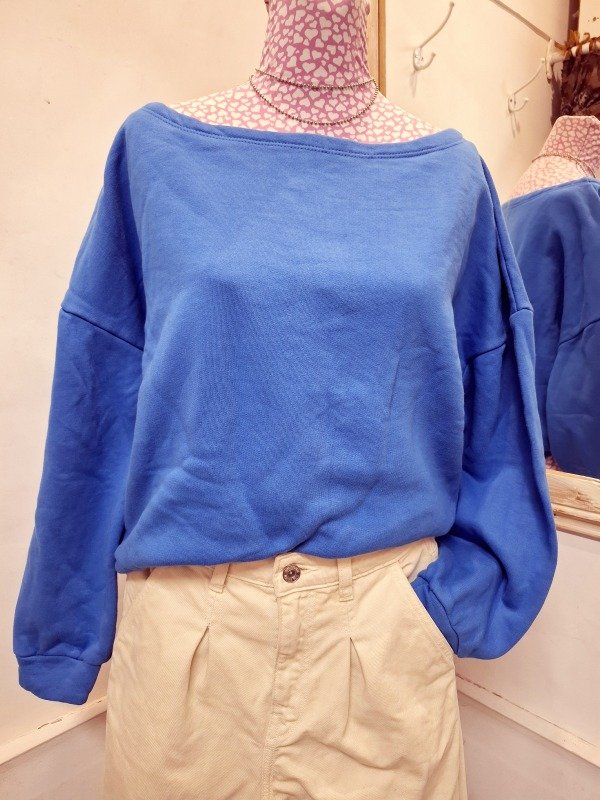 Producto - Buzo azul algodón