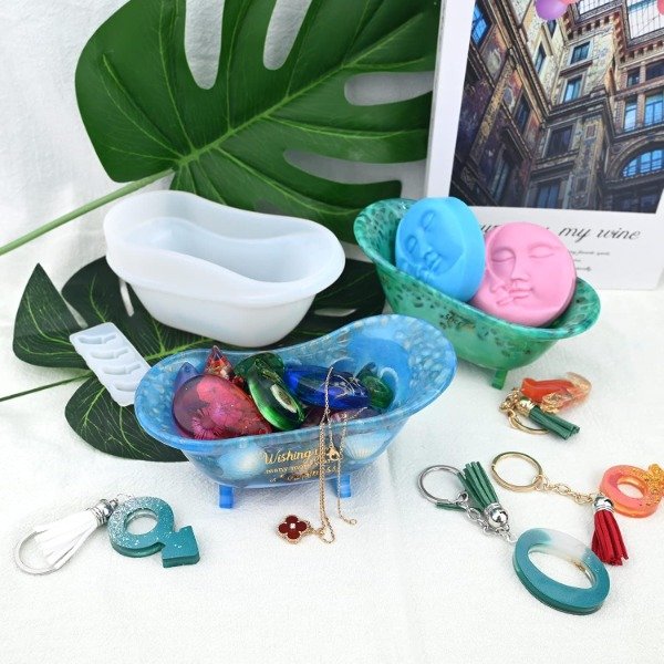 Producto - Molde silicona jabonera bañadera - 5