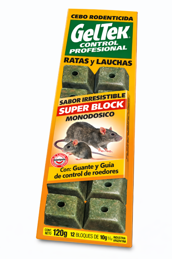 Producto - Raticida en bloque Geltek 100Gr