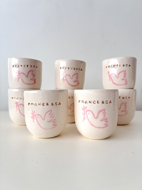 Producto - Vasos souvenirs bautismo o comunión con oro - 6
