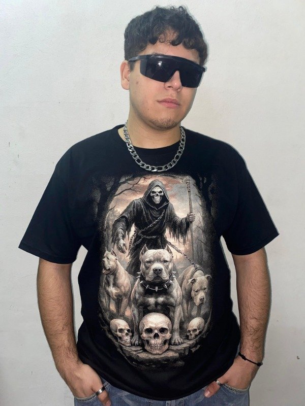 Producto - Remera Parca Pitbull Brilla en la Oscuridad