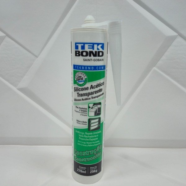 Producto - Silicona Acética Transparente 270 ml - Tekbond