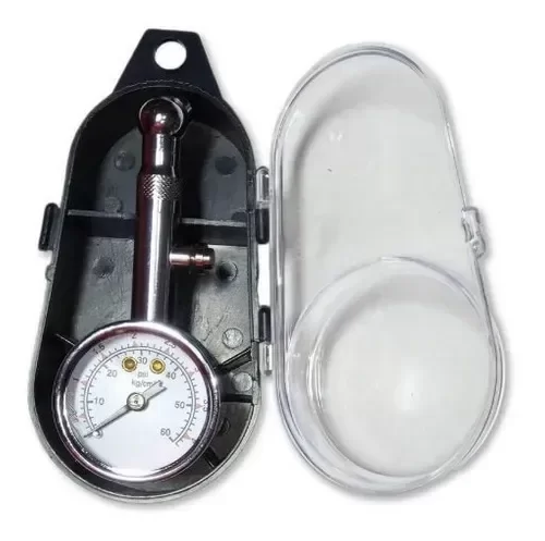 Producto - MANÓMETRO DE NEUMÁTICO METAL CON ESTUCHE