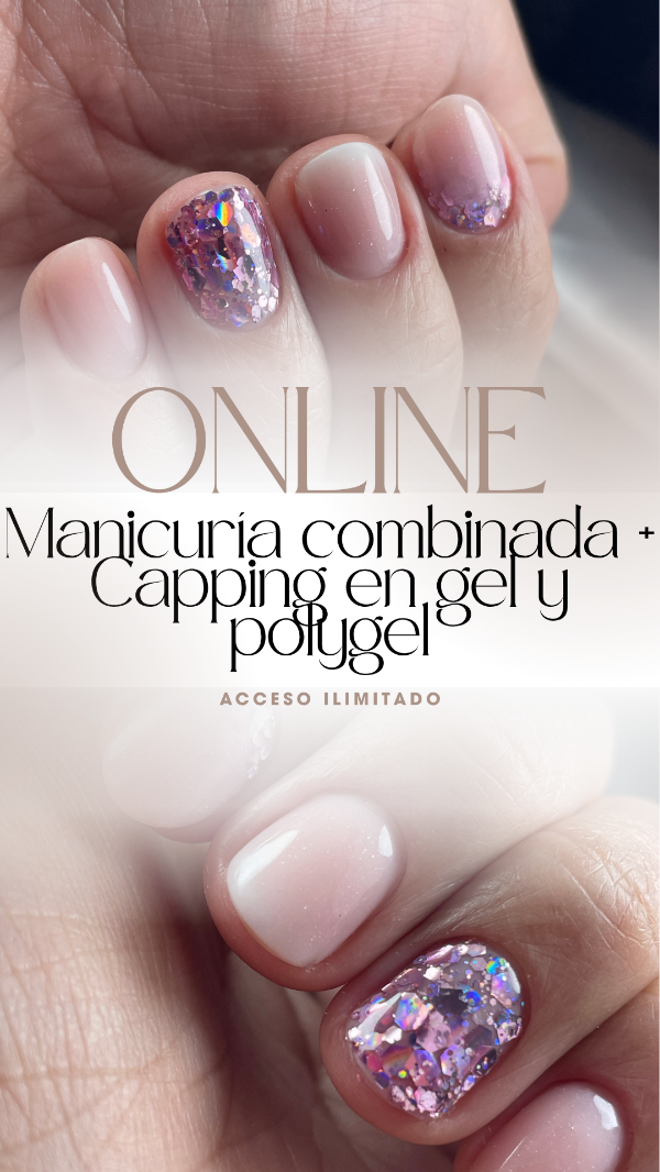 Producto - Manicuría combinada + Capping en gel y Polygel ONLINE