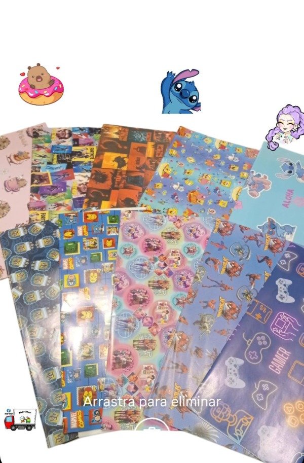 Producto - Papel personaje (menor)