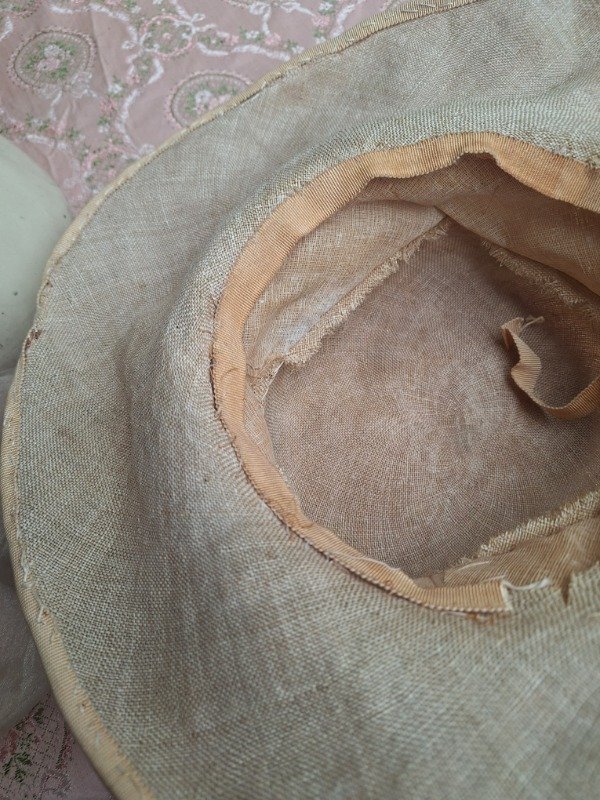 Producto - Capelina de fibra natural y cinta de organza - 4