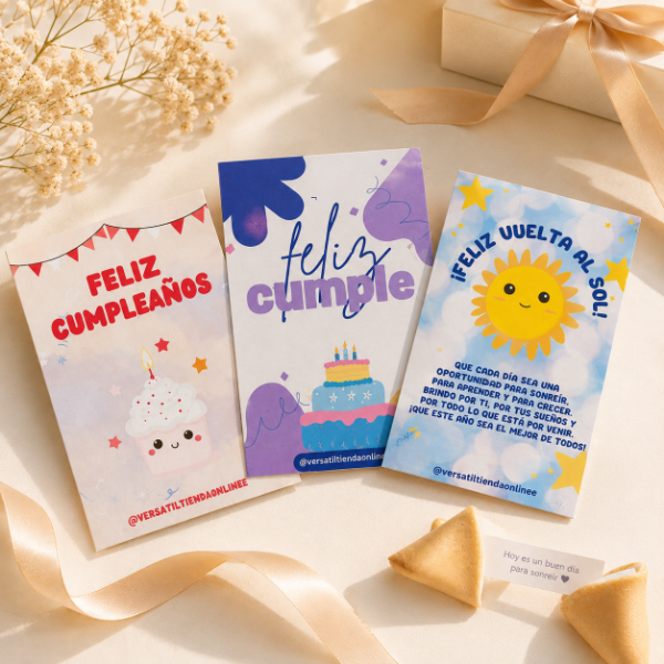 Producto - Tarjetas para Regalar Modelos Surtidos