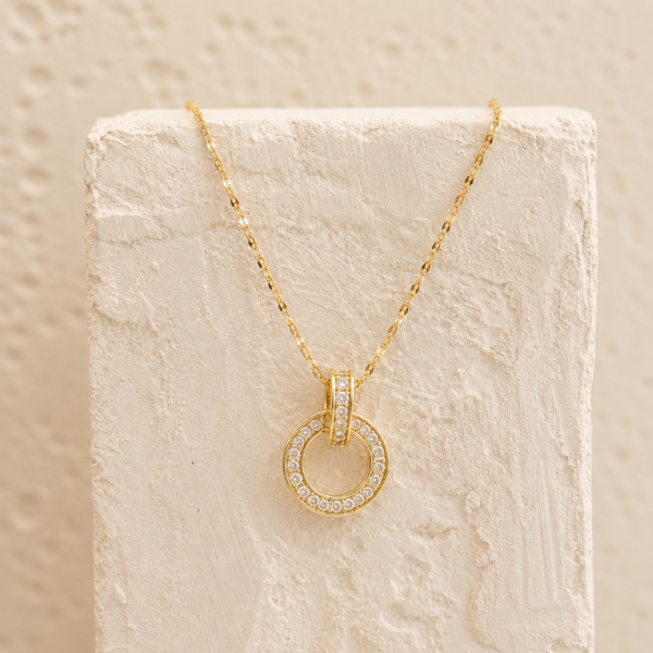 Producto - Collar circulo strass AD
