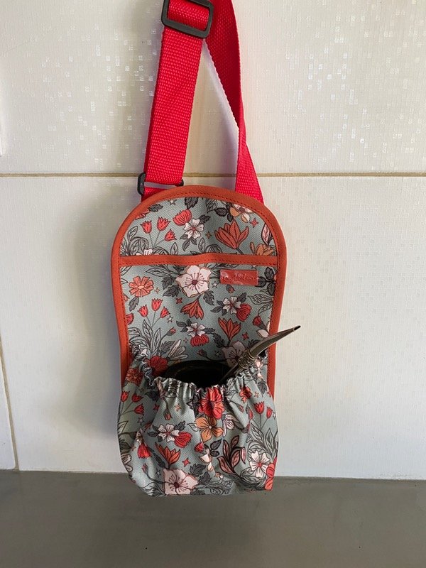 Producto - Bolsita para auto flores fdo verd