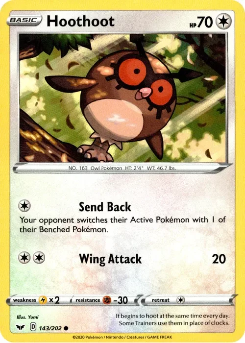 Producto - Hoothoot - 143/202 - Sword and Shield