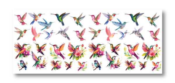 Producto - DTF UV 20x8cm - MINI COLIBRIS