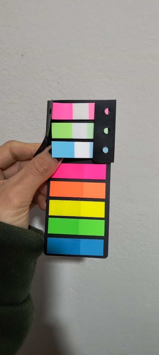Producto - Notas adhesivas sobre flúor
