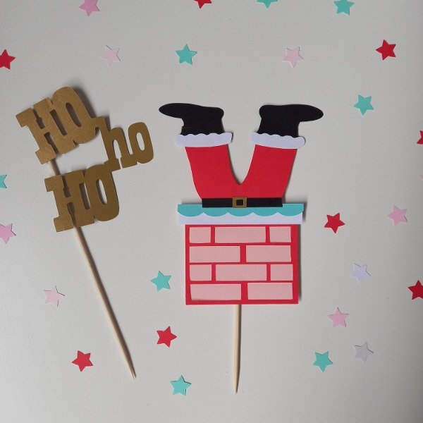 Producto - Toppers de Navidad  (x2 unidades grandes)