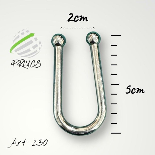 Producto - 230- U para malla de 3cm de alto -100/200 un