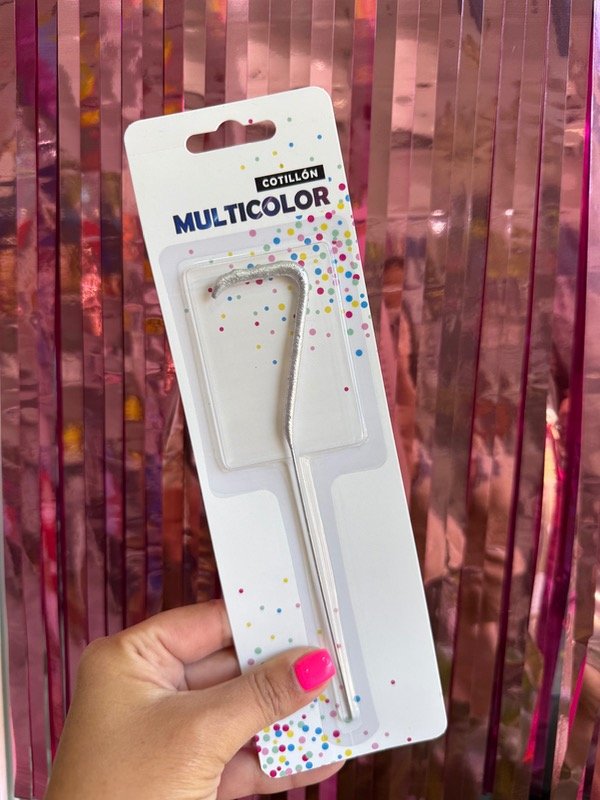 Producto - SPARKLE NUMERO 7 PLATEADO