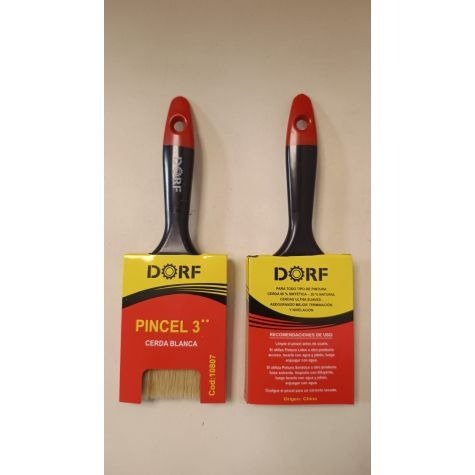Producto - 10807   PINCEL VIROLA 1 CERDA BLANCA 3"