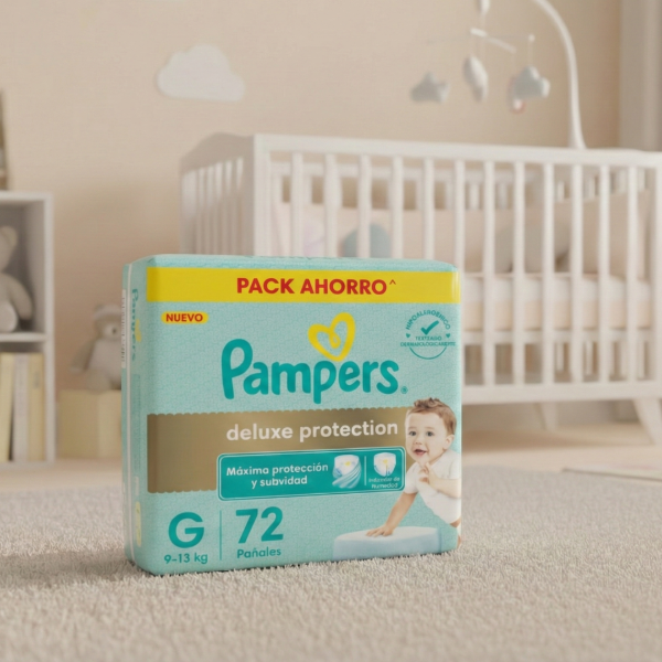 Producto - Pampers Deluxe Proteccion G  x72