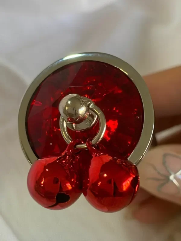 Producto - SEXA PLUG DE ACERO CHICO ROJO CON CASCABEL - 1