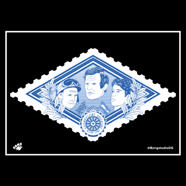 Producto - Print Fangio, Reutman y Colapinto
