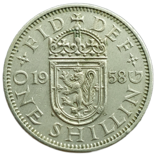 Producto - Reino Unido 1 Shilling 1958 Escudo Escoces Km#905 VF
