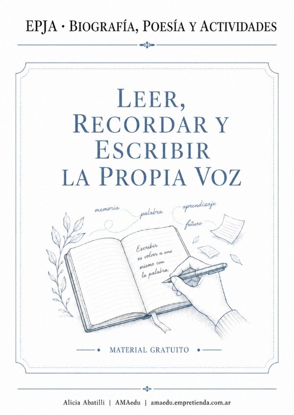 Producto - BIOGRAFÍA Y POESÍA - EPJA (Material Gratuito)