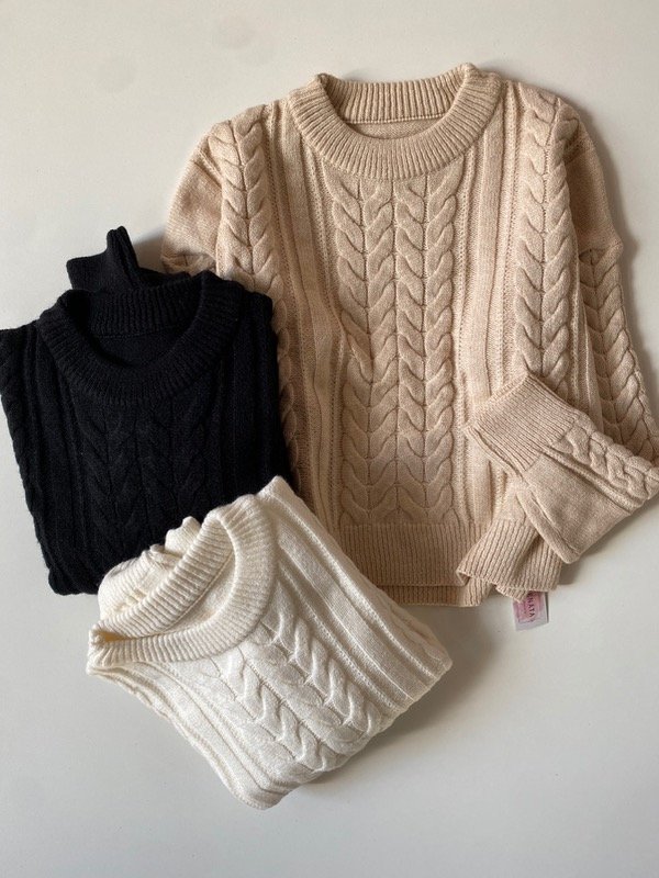 Producto - Sweater trenza clasicc premium
