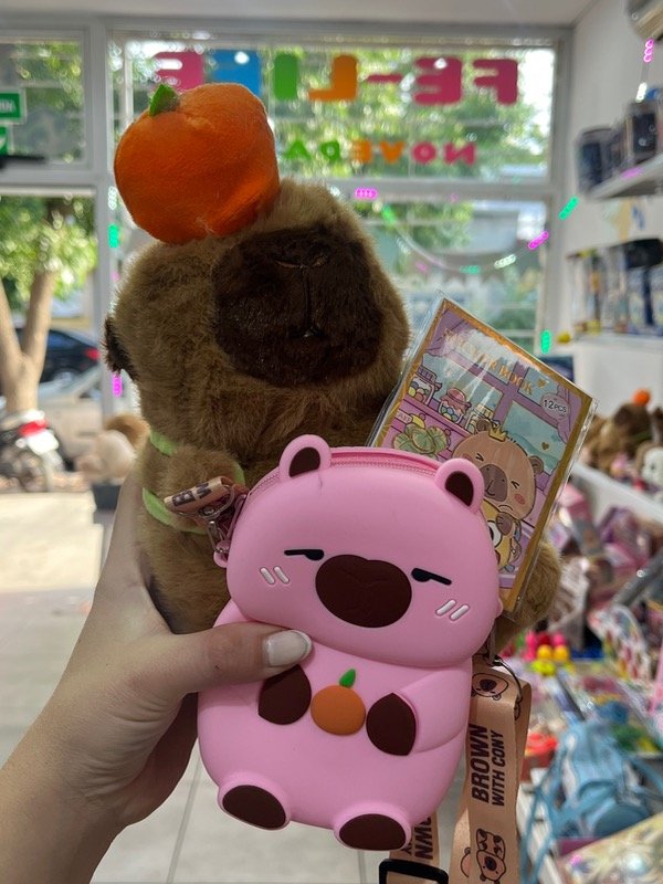 Producto - Combo cartera capy + peluche + sticker
