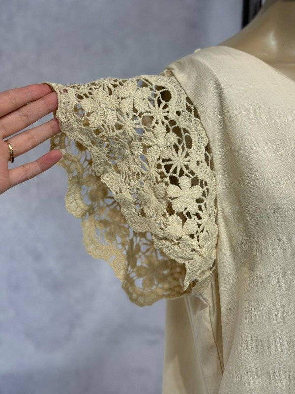 Producto - BLUSA TRIAL BEIGE LINO IMPORTADA - 2