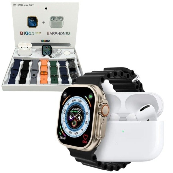 Producto - RELOJ SMARTWATCH+AURI I20 ULTRA 2 MAX 10 EN 1