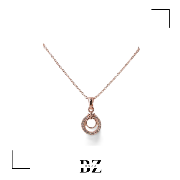 Producto - CADENA ACERO ROSADO CON DIJE X PCS - 2055-6