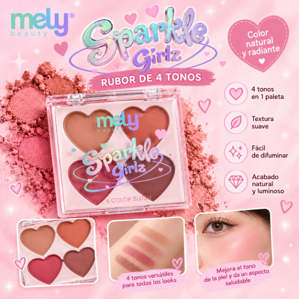 Producto - Rubor 4 tonos Mely