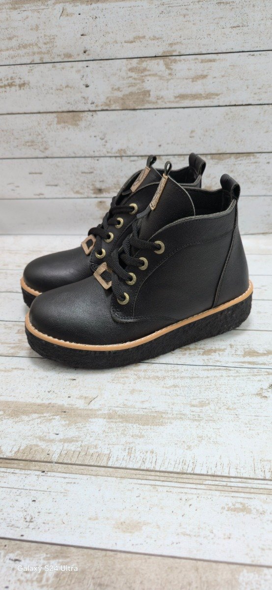 Producto - borcego corto simil cuero negro del 36 al 40 - 0