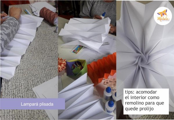 Taller Online Lámparas Plisadas - Origami - malula