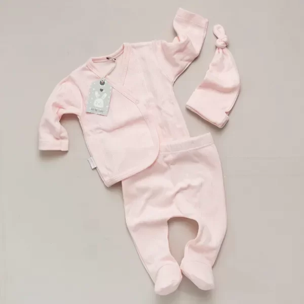 Producto - Ajuar 3 piezas - Nido Rosa bebe