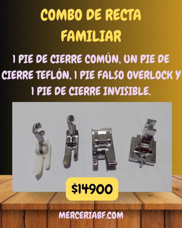 Producto - Combos Máquina Familiar ( pies)
