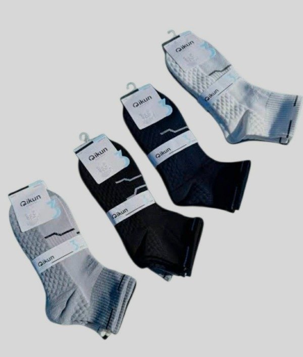 Producto - LL145 - Quikun - Soquete Alto Hombre Algodón x Docena - 2