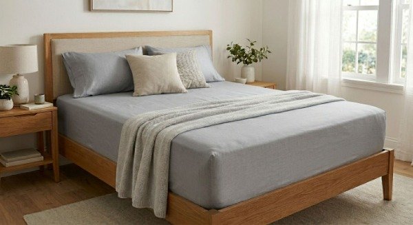 Producto - Sábana Ajustable Paris Basic 2 1/2 Pl. "Gris Plata"