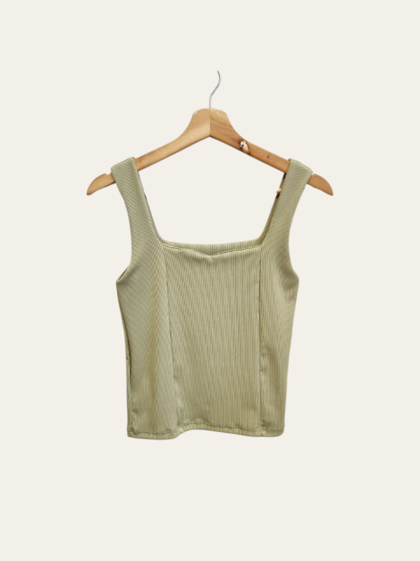 Producto - Top Ibiza espejo con recortes (morley rib normal)