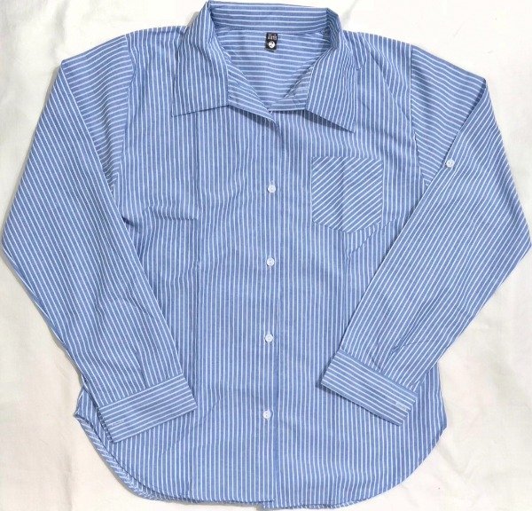 Producto - Camisa fibrana rayada (azul)