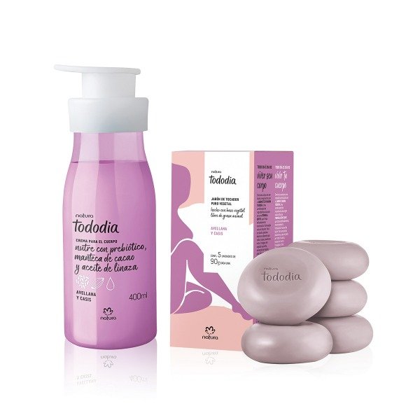 Producto - Kit crema corporal y jabones avellana y cassis