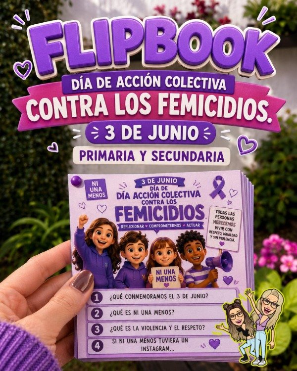 Producto - FLIPBOOK Y TEXTO. DÍA DE ACCIÓN COLECTIVA CONTRA LOS FEMICIDIOS