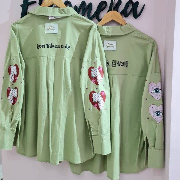 Producto - Camisaco poplin pistacho 7723 - 0
