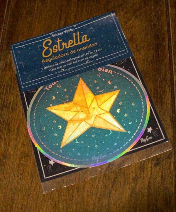 Producto - Sticker vinilo "Estrella, reguladora de ansiedad"