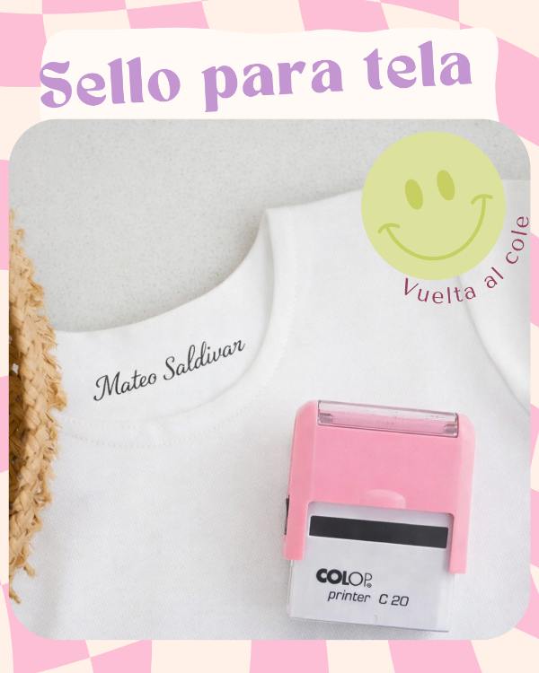 Producto - SELLO PARA TELA PERSONALIZADO